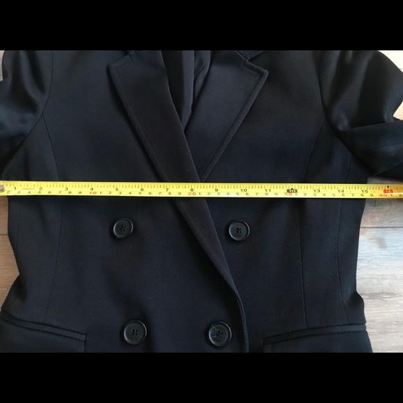 Hugo Boss blazer black suit jacket pinstripe silk like lining - Picture 13 of 15